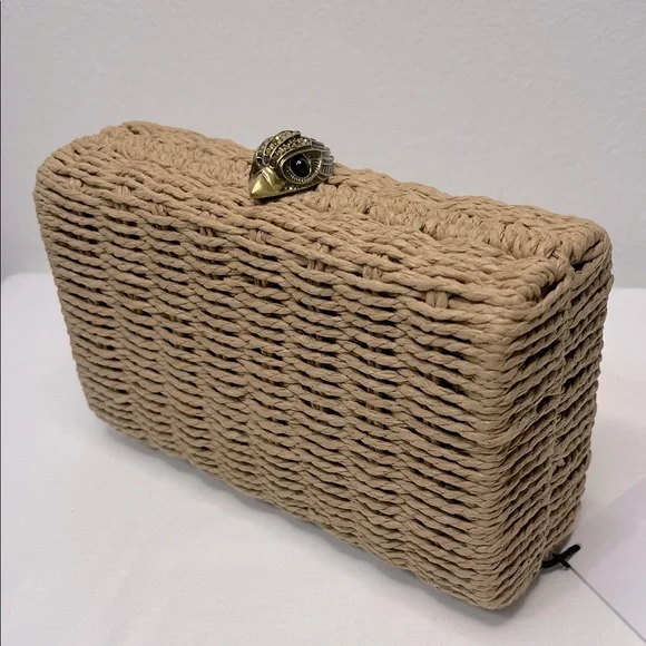 Kurt Geiger Kensington Clutch/Crossbody Woven Bag NWT - Picture 8 of 15